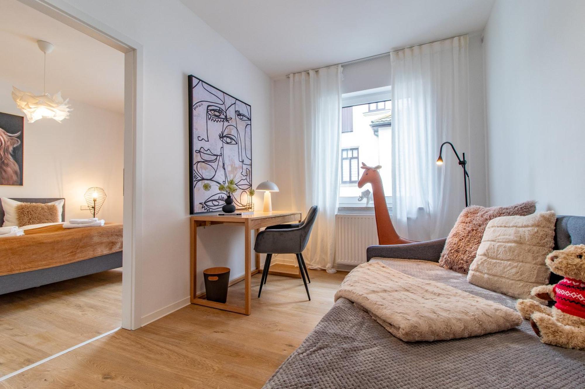 Stilvolles City-Apartment I Netflix I Wlan L Stellplatz I Zentral Schwarzenberg  Eksteriør billede